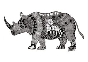 Das Nashorn, 2015 von Georgina Naisbitt