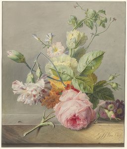 Blumenstillleben. Um 1800-25 von Georgius Jacobus Johannes van Os