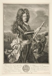 François de Neufville, Herzog von Villeroy und Beaupreau, Marschall von Frankreich von Gérard Edelinck