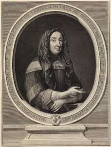 Porträt von Madeleine de Lamoignon von Gérard Edelinck