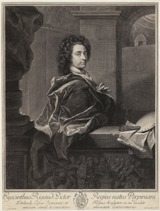 Porträt von Tizian von Gérard Edelinck