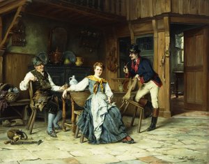 Nachmittagsbesucher von Gerard Portielje