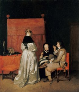 Das galante Gespräch Die väterliche Ermahnung, ca. 1654