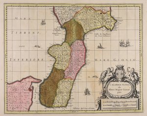 Calabria vltra, ehemals Teil von Magna Graecia von Gerard Valck