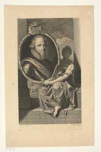 Porträt von Moritz, Prinz von Oranien von Gerard Valck