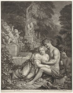 Vertumnus und Pomona von Gerard Valck