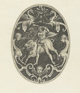 Herkules fängt den erymanthischen Eber von Gerard de Jode