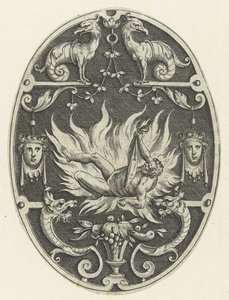 Flächendekoration: Der Tod des Herkules von Gerard de Jode