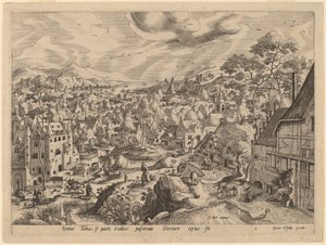 Tobit, vom Spatz geblendet, während er schläft