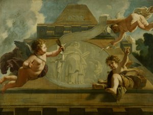 Der Heilige Antonius der Einsiedler: Allegorische Darstellung der Pflege von Aussätzigen und Einfältigen