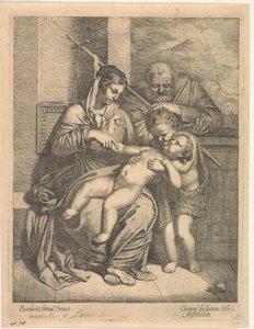 Die Heilige Familie mit Johannes dem Täufer