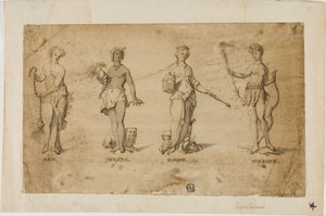 Vier Kontinente von Gerard de Lairesse