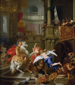 Die Vertreibung des Heliodor aus dem Tempel, 1674