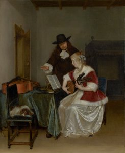 Die Musikstunde, um 1668