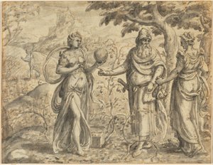 Der Samen, der unter die Dornen fiel, aus dem Gleichnis vom Sämann von Gerard van Groeningen