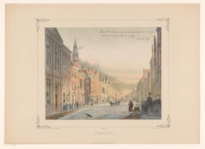 Ansicht der Breetraat in Leiden (Breede-straat)