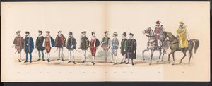 Maskerade der Leidener Studenten, 1870 (Gecostumeerde optogt gehouden door de leden van het Leidsche studentencorps den 7den Junij 1870) von Gerardus Johannes Bos