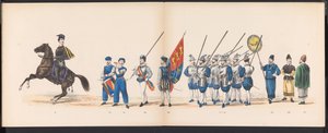 Maskerade der Leidener Studenten, 1870 (Tafel 16) von Gerardus Johannes Bos