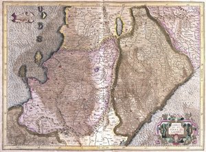 Abruzzen und Kampanien, Italien (Gravur) von Gerardus Mercator