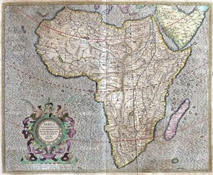 Afrika von Gerardus Mercator