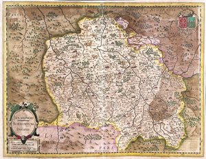 Bourbonnais, Frankreich (Stich) von Gerardus Mercator