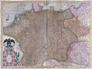 Deutschland (Gravur) von Gerardus Mercator