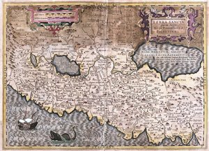 Heiliges Land und Palästina (Gravur) von Gerardus Mercator