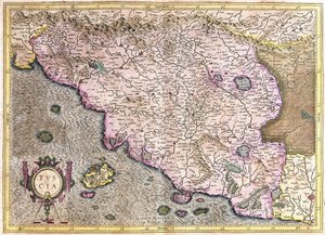 Toskana, Italien (Stich) von Gerardus Mercator