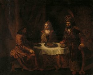 Der Zorn des Ahasveros von Gerbrand van den Eeckhout (manner of)