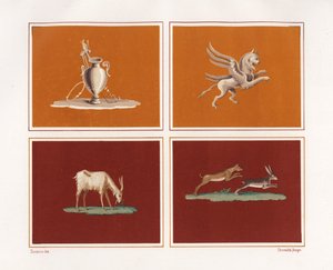 Dekorative Figuren aus dem Haus der Epigramme, Regio V, Insula 1
