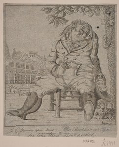 Le Gastronome nach dem Abendessen von Gerhard Ludvig Lahde