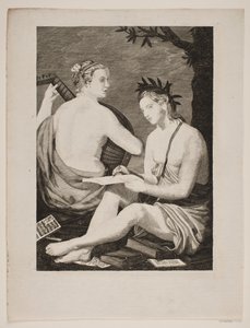 Terpsichore und Kalliope von Gerhard Ludvig Lahde