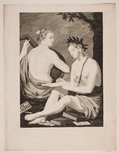 Terpsichore und Kalliope von Gerhard Ludvig Lahde