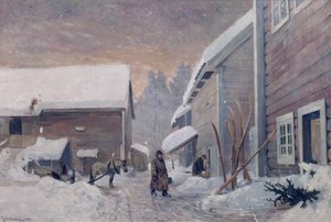 Der Arzt kehrt nach Hause zurück