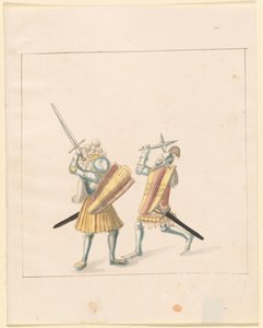 Freydal, Das Buch der Turniere und Turniere von Kaiser Maximilian I.: Kämpfe zu Fuß (Turniere)(Band III): Tafel 155