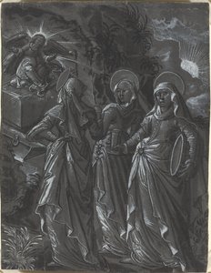 Die drei Frauen am Grab (recto) von German 16th Century