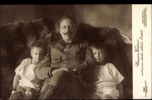 Kaiser Wilhelm II, zwei älteste Söhne, Liersch 3686