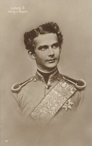 Ludwig II (s/w Foto) von German Photographer