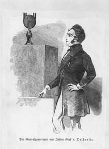 1. Marquis von Dalhousie, Gouverneur von Indien (Gravur)