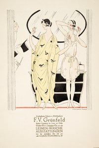 Anzeige für "F.V. Grunfeld", aus Styl, veröffentlicht 1922 von German School