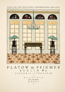 Werbung für "Flatow & Priemer", aus Styl, veröffentlicht 1922