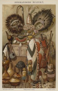 Afrikanische kulturelle Artefakte von German School