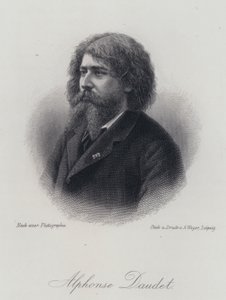 Alphonse Daudet, französischer Schriftsteller (Gravur)