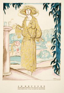 Am Brunnen, Outfit von Johanna Marbach, aus Styl, veröffentlicht 1922