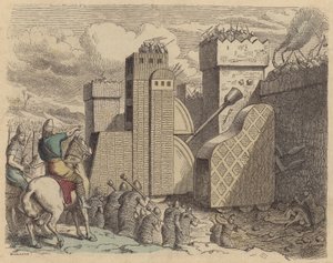 Assyrische Armee belagert eine Stadt