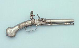 Eine ganzstahlige Steinschlosspistole, Jan Cloeter a Grevenbroich, ca. 1660 von German School
