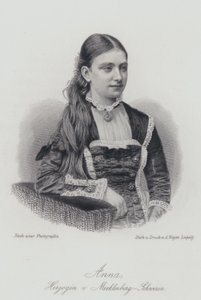 Anna, Herzogin von Mecklenburg-Schwerin (Gravur) von German School