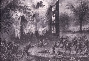 Angriff auf eine vorgeschobene französische Position, Cassells Geschichte des Krieges zwischen Frankreich und Deutschland