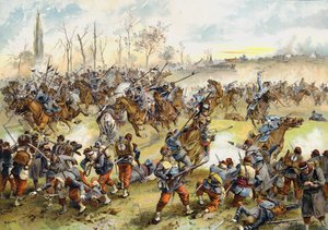 Schlacht von St. Quentin, Deutsch-Französischer Krieg, 19. Januar 1871 von German School
