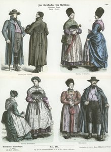 Bayerische Kostüme, 19. Jahrhundert von German School